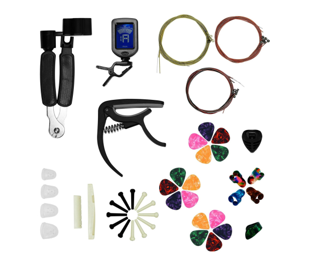 MusicMate Zestaw akcesoriów do gitary akustycznej MM-A90 AcousticPack - 1588269 - zdjęcie